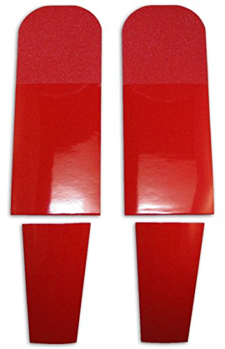 Premium Red Shoe Sole Kit - Slip Resistant Shoe Bottom Cover for Women's Heels - Air Release Channels - Long-Term Removability - Clear Coat