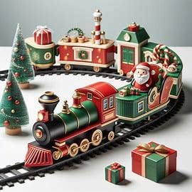 Musical Christmas Tree Topper Set with Rotating Cable Cars, LED Star Light, Train Decoration, Holiday Home Decor XpressFamilyGo for Children