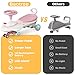 Baotree Kids Electric Ride On Car 12V - Electric Wiggle Car with Rechargeable Battery, LED Lights & Music,Anti-Rollover for Boys Girls Ages 3-8, Indoor/Outdoor Toy Vehicle up to 150 lbs (White)