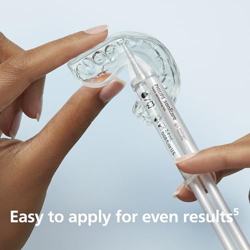 Image of Philips Sonicare Teeth Whitening Kit, Clinically Proven to Whiten up to 4 Shades, Low Tooth Sensitivity, 9 Treatments, 2 Customizable Mouth Trays, Teeth Whitening at Home, DIS132 /63