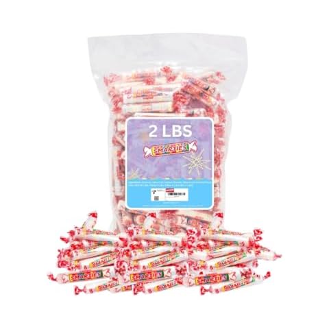 Smarties Candy Rolls Original Flavor Bulk Gluten Free & Vegan Delight Classic Sweetness from Family Owned Since 1949 | Peanut Free Dairy Free & Allergen Free | Perfect Halloween Treat - 2 Pound Bag Cover
