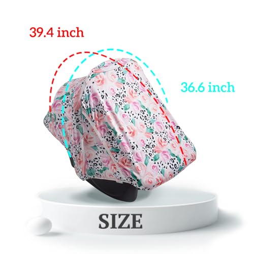 Image of Little Tots Baby Car Seat Canopy Cover, Breathable Sun Shade, Full Privacy for Newborns & Infants, Universal Fit for Boys & Girls