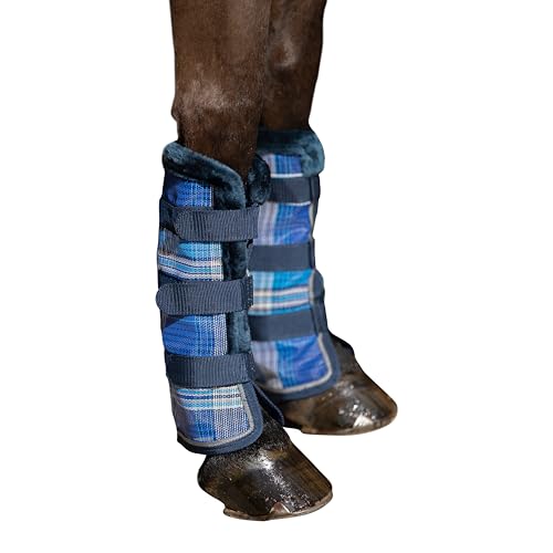 Image of Kensington Protective Products Horse Fly Boots - Fleece Trimmed - Stay-Up Technology - Protection from Insect Bites and UV Rays - Sold in Pairs (2 Boots)