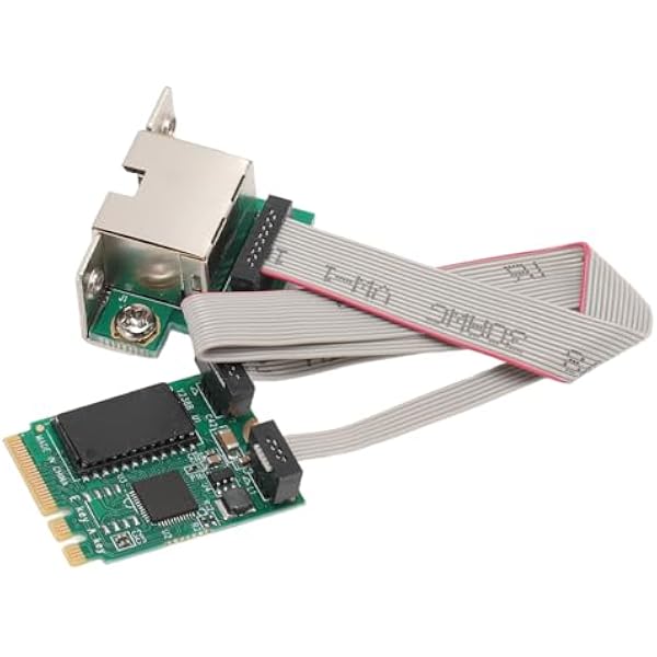 Adapter Ethernet M.2 A E Key 2.5G, Karta Sieciowa RJ45 Gigabit Ethernet RTL8125B, dla Systemu 7/8/8.1/10, Serwer 2008/2012/2016, dla Systemu Linux