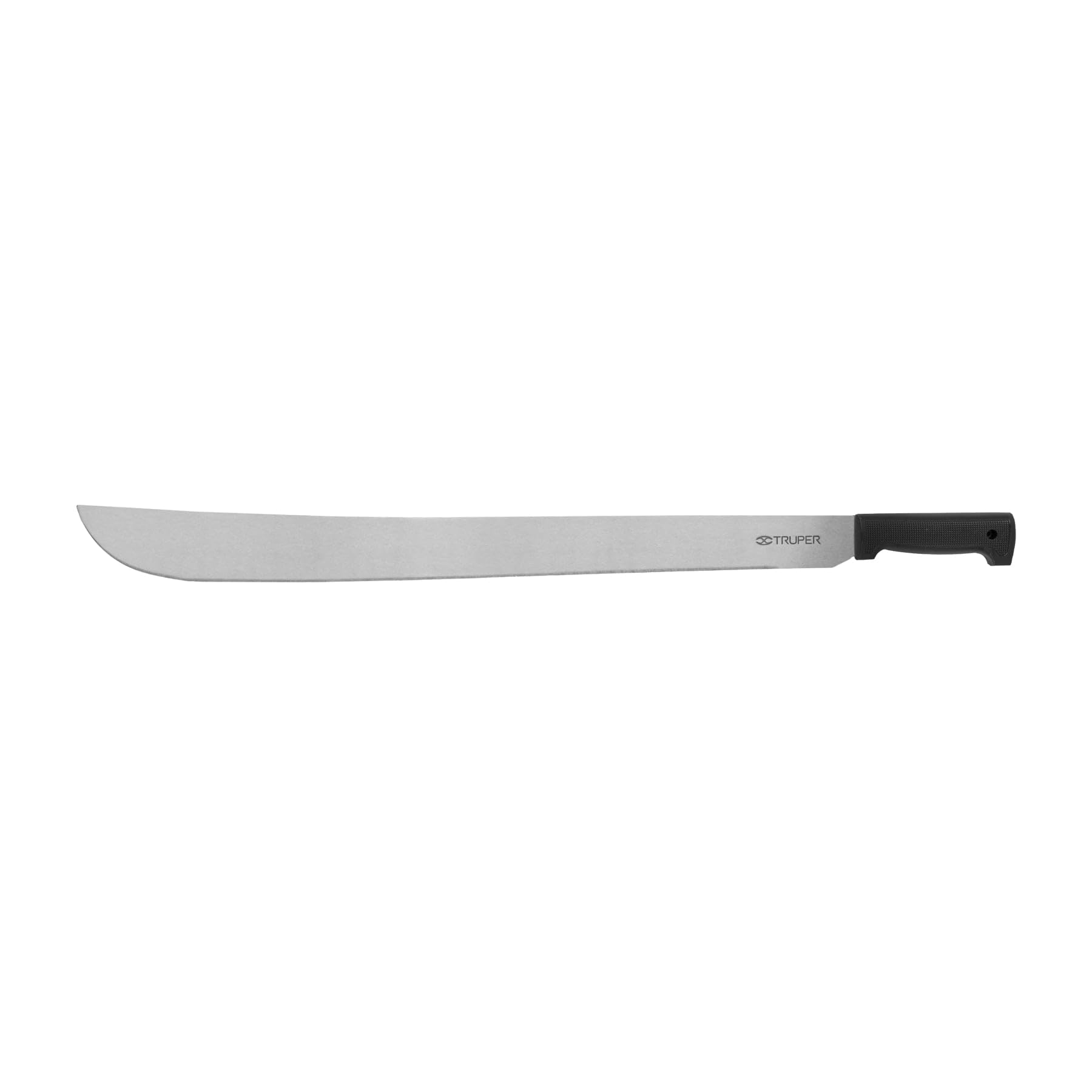 Truper Standard 26-Inch Machete, Polished High-Carbon Steel Blade, Straight Injected Handle with Non-Slip Texture, Heavy-Duty Agricultural and Brush Clearing Tool (Model 15869 / T-460-26B)