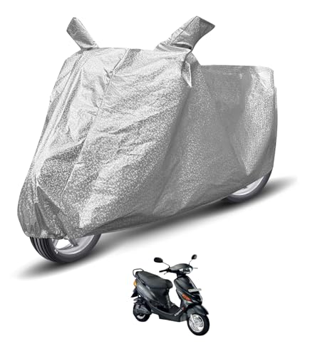 Image of Auto Hub Waterproof Scooty Cover Compatible with Hero E Sprint Dustproof, UV Protection Two Wheeler Scooty E Sprint Cover - Metallic Silver