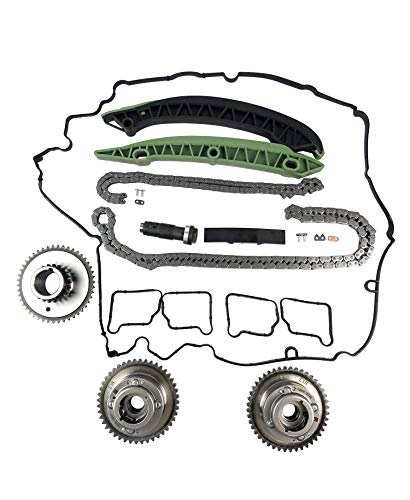 Acauto 2710503347 Timing Chain Kit & Cams Gears & Tensioners & Intake & Exhaust Engine Camshaft Adjuster For Mercedes Benz W203 W204 W209 W211 C250 R171 R172 Slk250 M271 Replace# 2710502547 2710501400 #TOP1