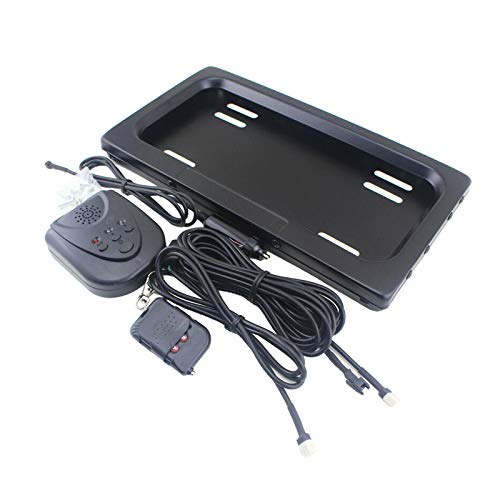 Kokiya 1 Set Electric License Plate Frame+Remote, Hide Away Shutter Cover Up Bracket Holder