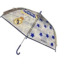 JYC CREATIVE Automatischer Regenschirm, faltbar, Real Madrid, Taschenschirm für den Sommer, Sonnenschirm, Geschenk von Real Madrid, Geschenk für Fans von Madrid, R Madrid 6