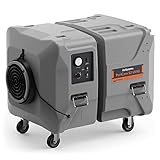 PURISYSTEMS Portable Air Scrubber, 2000 CFM Negative Air Machine with Built-In UV-C Light & Ionizer, Multi-Stage Filtration for Water/Fire Damage Restoration, Renovation, Variable Speed, Heavy-Duty