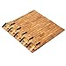 Mind Reader Bath Mat, Shower Mat, Bathtub Mat, Bathroom Accessory, Wood, Rayon from Bamboo, 23.5