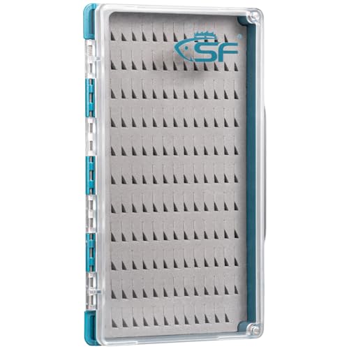 SF Fly Fishing Box Magnetic Closure Easy Grip Foam PC Material Clear Lid Trout Flies Fly Box For Nymphs and Streamers Fly Box Liner
