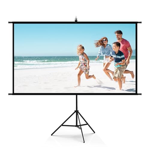 Pantalla portátil con trípode para proyector 84 pulg