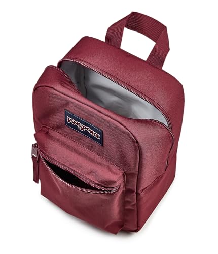 Image of JanSport Big Break Insulated Lunch Bag - Travel Cooler, Cherry Lacquer | Small Compact Soft-Sided Travel Cooler for Day Trips