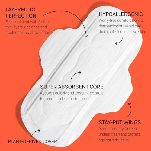 Image of Flex Ultra Thin Pads with Wings (6-Pack, 180 Pads Total)