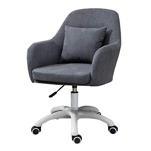 Chaise d'ordinateur pivotante ergonomique avec roulette silencieuse