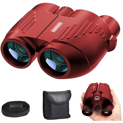 Binoculars for Adults and Kids for Bird Watching, Sightseeing, red Cover