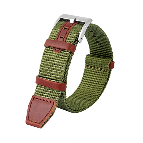 Bracelet montre nylon 22mm pour Hamilton Khaki Field kaki