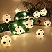 Uonlytech Ghirlanda di luci a LED a forma di pallone da calcio, senza batteria,