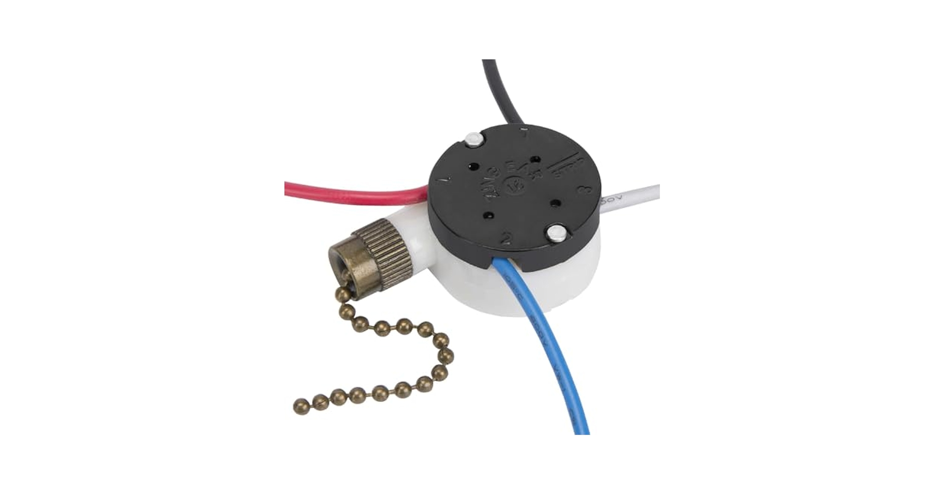 Ceiling Fan Switch Zing Ear ZE-208s E89885 3 Speed 4 Wire