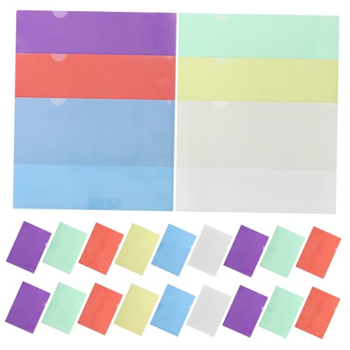 Pochettes de Rangement en Plastique A4 Transparent avec 36 Folders de Bureau