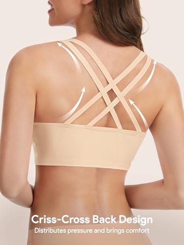Buy Angelhood Front Closure Bras for Women Seamless Criss-Cross