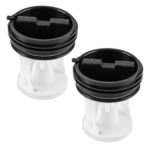 Sarini 2PCS Terminal Drum Washing Machine Drain Pump Cover Filter Net Fully Automatic Washing Machine Drain Port Cover Water
