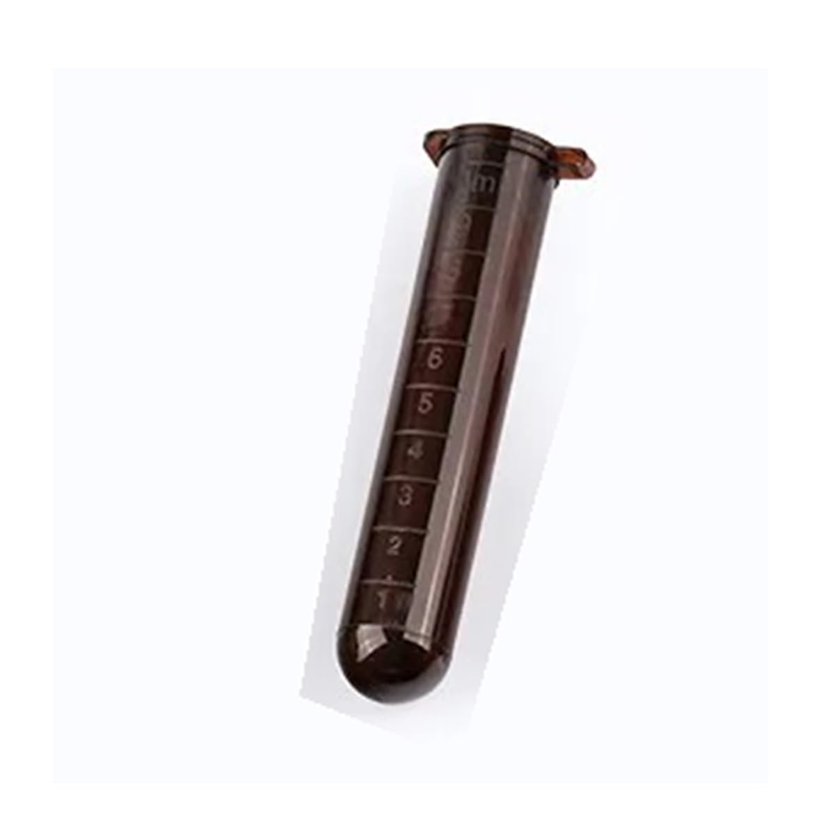 Cristalería de Laboratorio Tubo de centrífuga de plástico marrón de 5 ml, 10 ml y 15 ml con tapa graduada, vial de muestra, equipo de laboratorio(50ml-50Pcs)