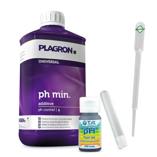 GHE pH-Wert-Messgerät Kit mit 500 Tests + 500 ml Plagron Ph-Minus - pH Teststreifen Pool Wassertester Test pH-Streifen pH-Tester Pool
