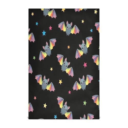 Paños de cocina superabsorbentes con murciélagos de dibujos animados en pack de 6 unidades 2