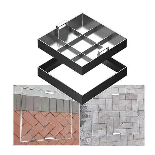 Couvercle de regard anti-odeur encastrable inox pour pavés - 2