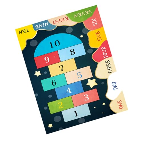 PRETYZOOM Creative Carpet Non Slip Ground Mat for Playroom Comfortable and Rug for Nursery for Boys Enjoy Playtime