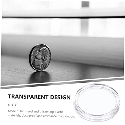Caja protectora plástica para monedas de 21mm miniatura 6