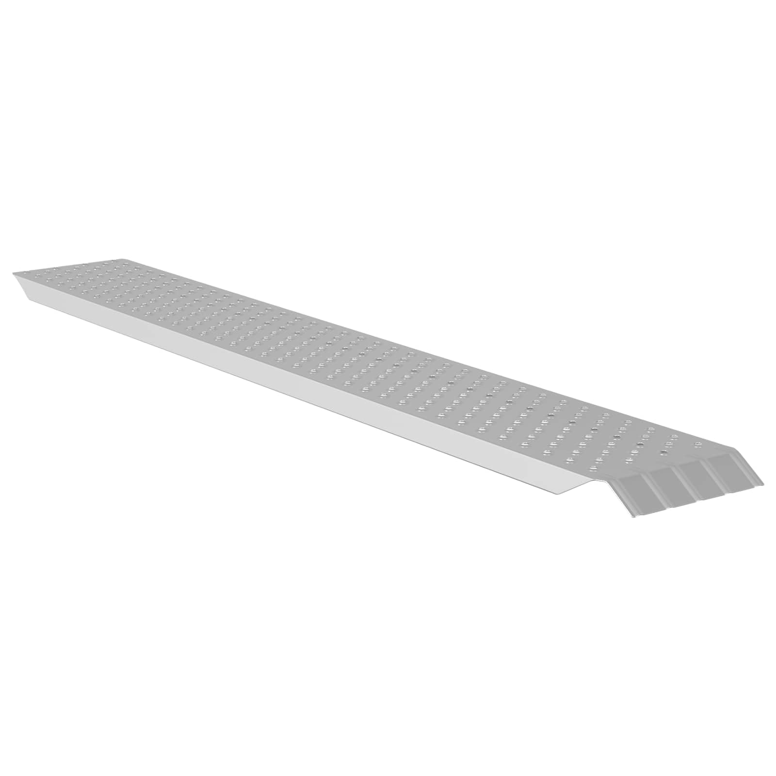 Rampa de carga de acero galvanizado 159 x 23 x 5 cm, capacidad de carga de 200 kg, rampa plegable para motocicleta, quad, coche, silla de ruedas y taller, antideslizante, color plateado