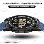 GOLDEN HOUR Ultra-Thin Minimalist Sports Waterproof Digital Watches Men with Wide-Angle Display Rubber Strap Wrist Watch for Men Women - Image 3