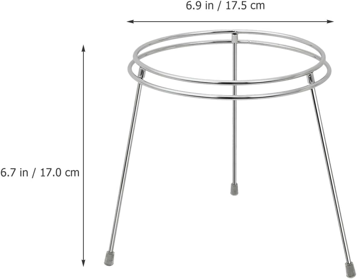 Stainless Steel Kitchen Sink Filter Bag Holder Strainer Rack with 3-leg Fixed Base Multi-function Waste Pouch Stand for Countertop Organization