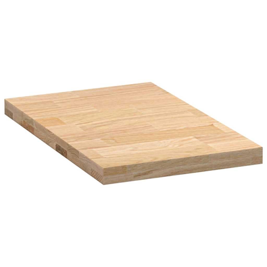 Plan de travail de cuisine bois de chêne massif rectangulaire 40 x 63,5 x 4 cm surface robuste plateau table comptoir bureau repas salon salle à manger terrasse