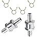Zawór zwrotny aluminiowy 12 mm, zawór zwrotny, aluminiowy zawór zwrotny, z zaciskiem sprężynowym 14 mm, do gaźnika samochodowego, systemu niskiego ciśnienia, kontrola przewodu paliwa zwrotnego