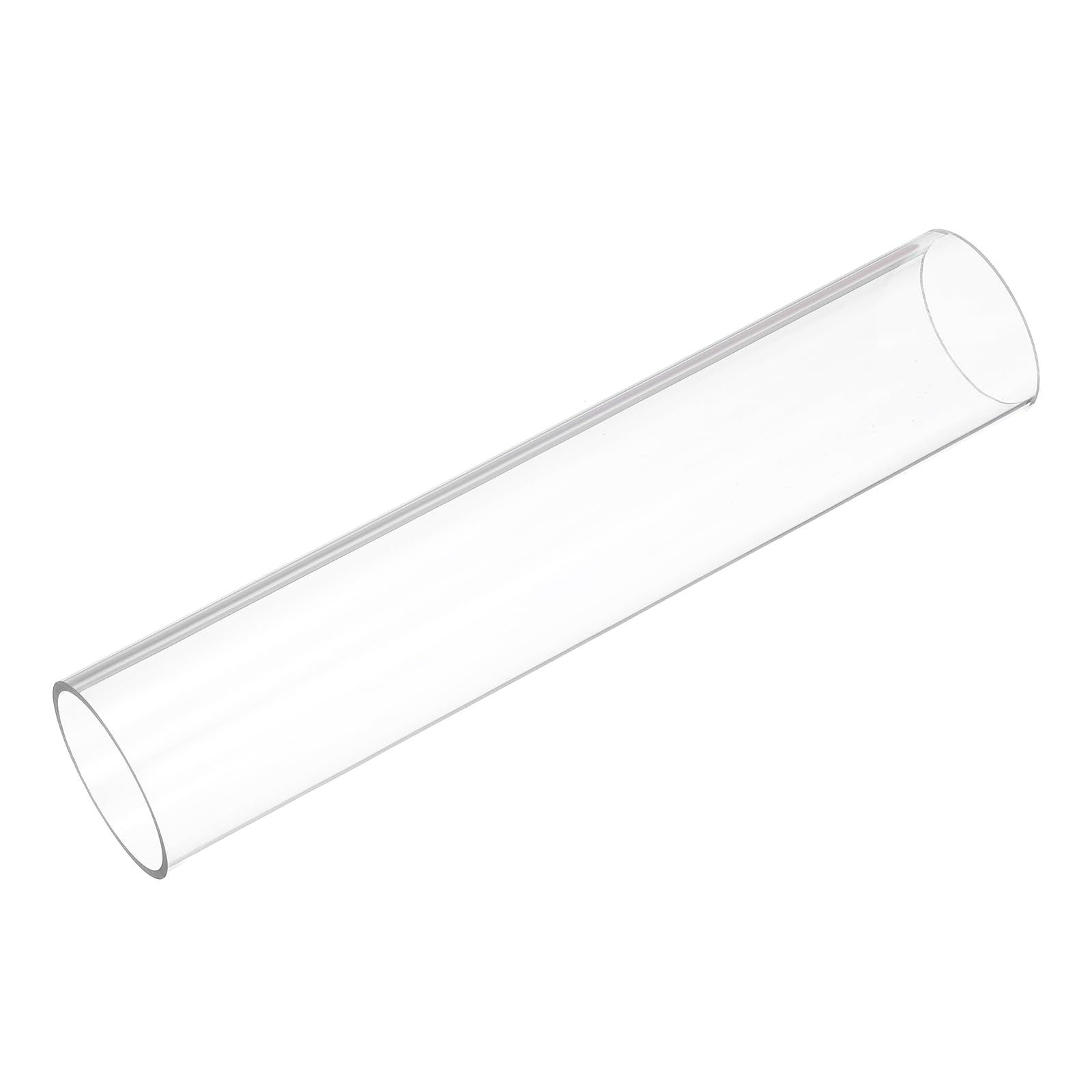 uxcell 2pcs Clear Rigid Tubing 2 1/4"(57mm) ID x 2 1/2"(63mm) OD x 1Ft(305mm) Length Round Plastic Polycarbonate Tube