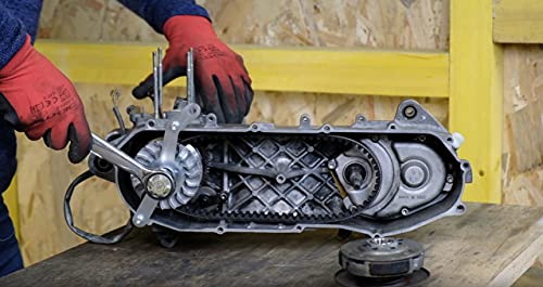 Easyboost Vario Blockierwerkzeug für 50ccm Yamaha Aerox Jog R Neo’s MBK Nitro Booster Bw’s Stunt Slider Montagewerkzeug Haltewerkzeug - Gewichte oder Keilriemen zu Wechseln