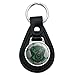 Black Leather Harry Potter Slytherin Plaid Sigil Keychain