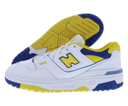 New Balance 550 GS Boys Shoes Size 6.5, Color: White/Yellow