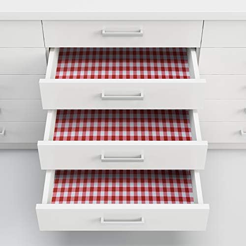 Fablon FAB12822 45 cm x 2 m Gingham Roll, Red