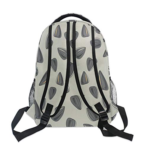 ColourLife Mochila escolar, desenho, sementes de girassol, bolsa para notebook, para homens, mulhere