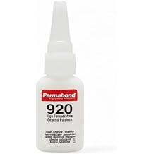 Permabond 920 Cyanoacrylate Adhesive, High-Temperature Resistant, Fast-Setting, Low Viscosity, Industrial Strength, Clear Liquid, Professional Bonding Solution Glue Only, 1oz