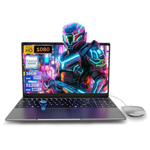 PINSTONE PC Portable Ordinateur 16 Go RAM LPDDR4 512 Go SSD 15,6 Pouces UHD Celeron N5095 Processeur Computer avec Touch ID WiFi5 Bluetooth 4.0 USB 3.0(Film de Clavier Inclus)