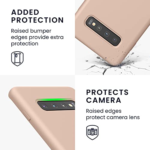 kwmobile Case Compatible with Samsung Galaxy S10 Plus / S10+ Case - TPU Silicone Phone Cover with Soft Finish - Coconut Swirl by kwmobile - Image 3
