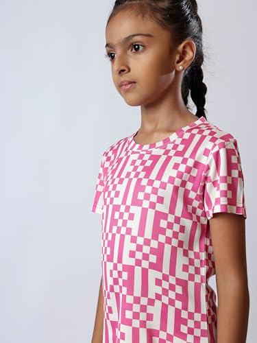 Image of Girl's Active Sports Wear Solid Short Sleeve Running Workout Tshirts Athletic Tops Lightweight Quick Dry Training Yoga Round Neck Tshirt (4 to 14 YRS)