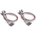 Warmstor 2 Pack Desktop Computer Case Motherboard On/Off/Reset/HDD Switch Power Cord PC Power Button Switch Power SW Cable ATX Case Front Bezel Wire with Red Green LED Indicator Light 2-Pin 27-inch