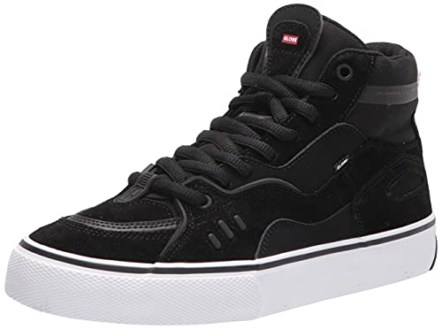 Globe Men's High Top Skate Shoe, Black/White/Gum, 11 #TOP17